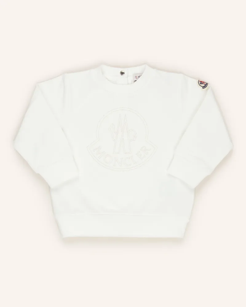 Moncler Sweatshirt weiss Ecru