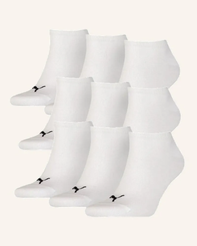 Puma 9er-Pack Sneakersocken Plain weiss Weiss