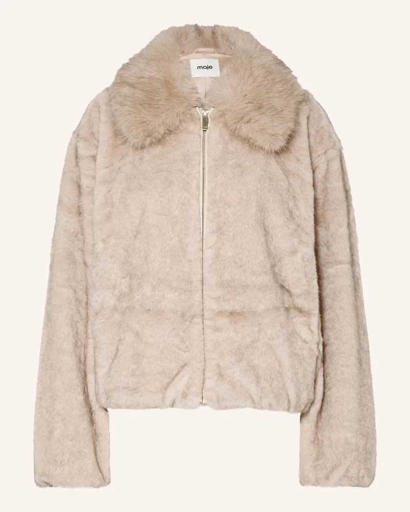 Maje Kunstfell-Blouson beige Beige