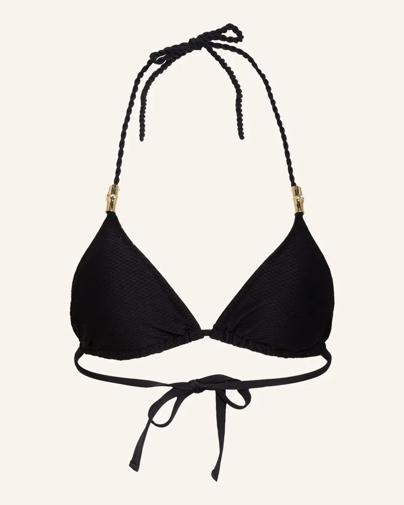 Heidi Klein Triangel-Bikini-Top CORE Schwarz