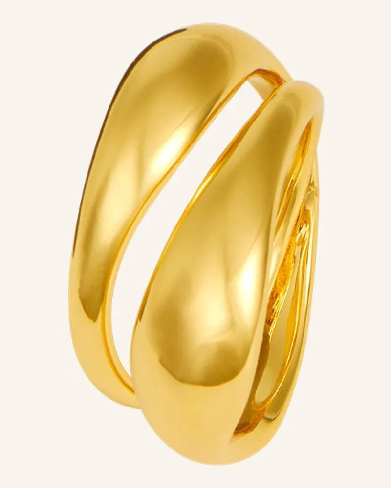POMPIDOU Ring Chubby Two-In-One Ring By Glambou gold Gold