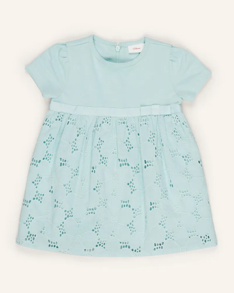 S.Oliver Jerseykleid Mit Lochspitze gruen Mint
