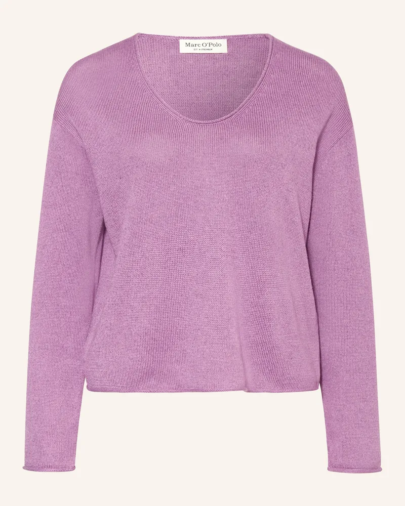 Marc O'Polo Pullover mit Leinen Lila