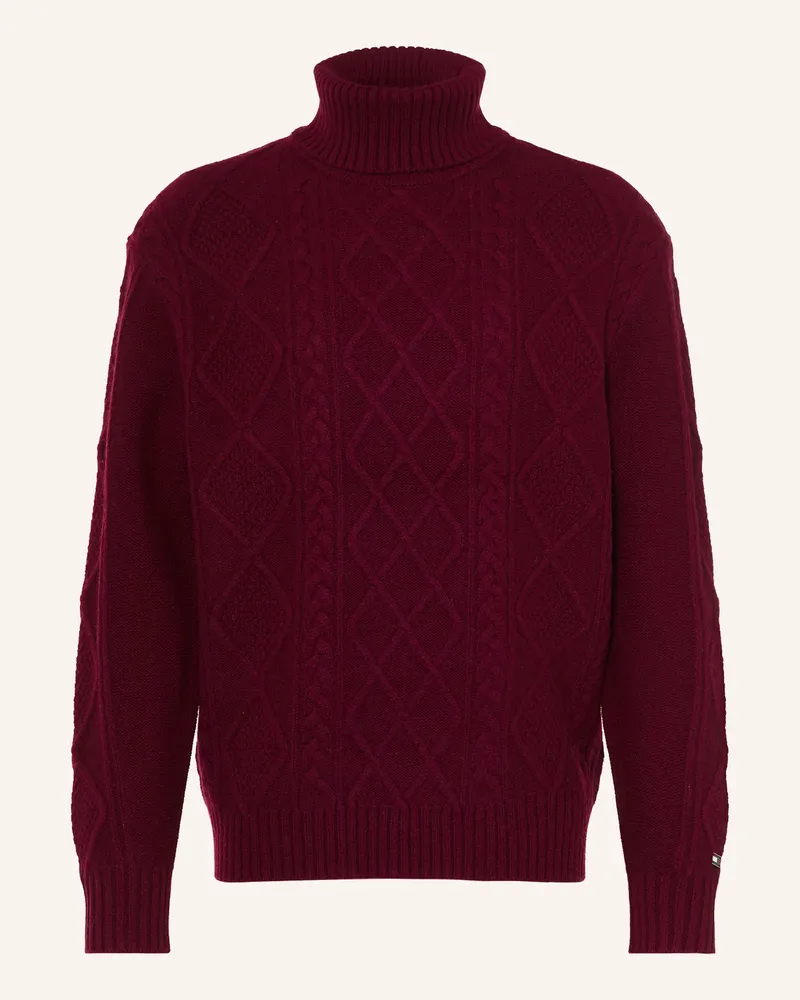 Tommy Hilfiger Rollkragenpullover rot Dunkelrot