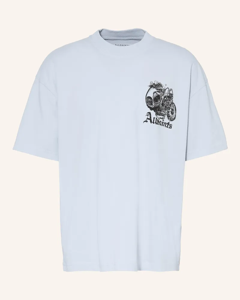 AllSaints Oversized-Shirt Panhead blau Hellblau