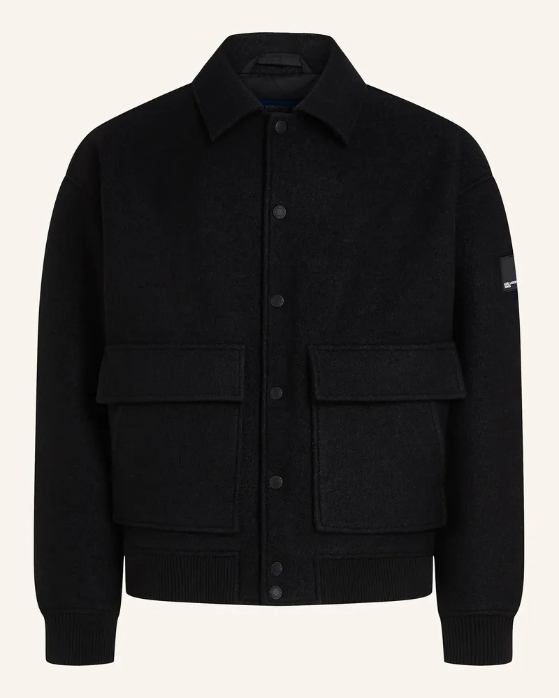 Karl Lagerfeld Jacke schwarz Schwarz