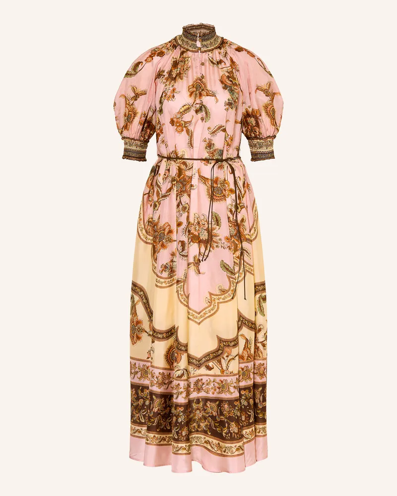 Zimmermann Seidenkleid Aster rosa Rosa