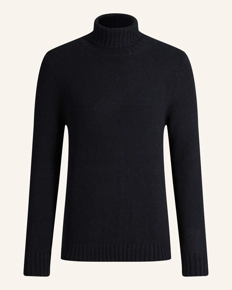 windsor. Cashmere-Rollkragenpullover Ecosio blau Dunkelblau