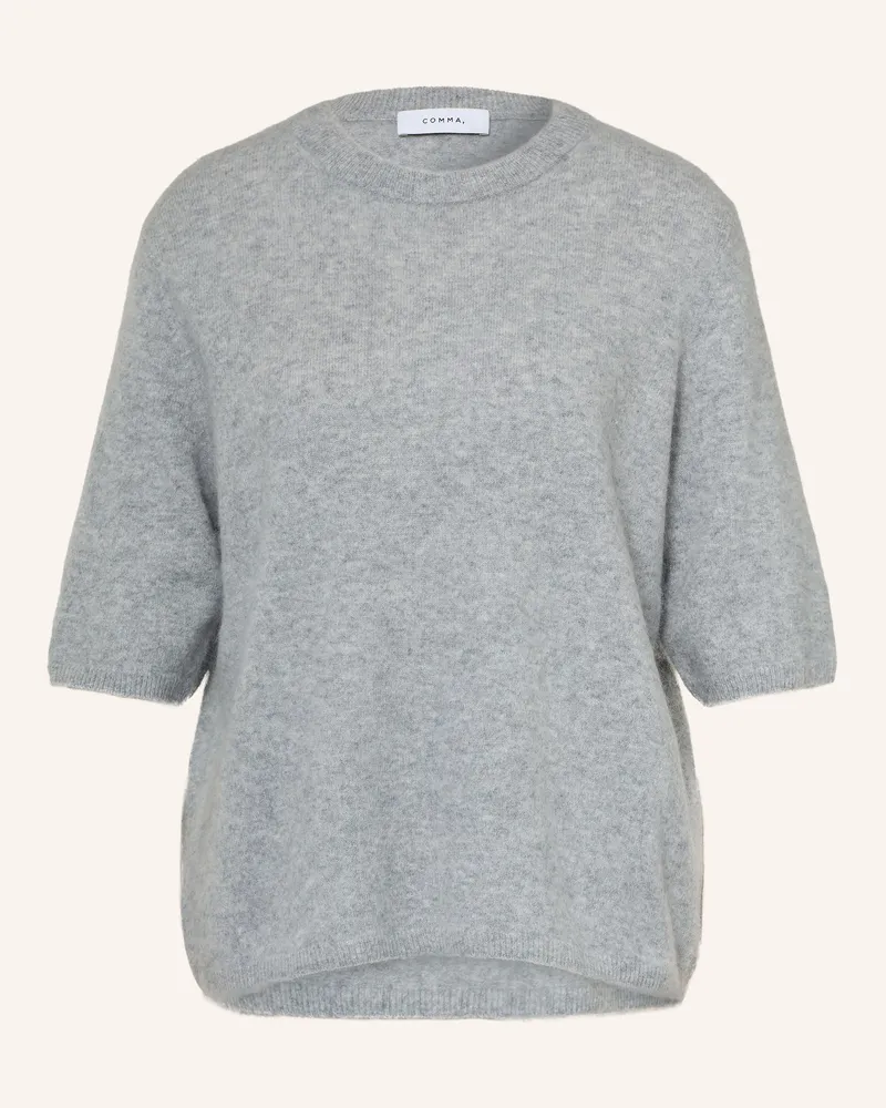 COMMA Strickshirt grau Grau