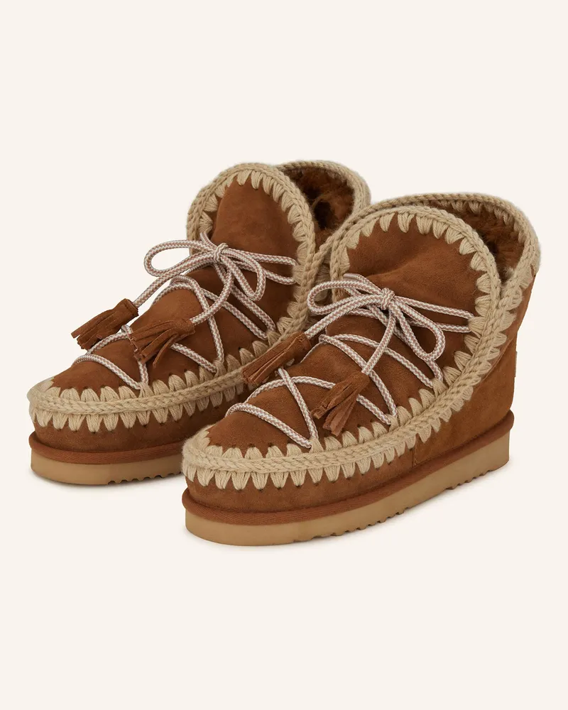 Mou Boots SCOUBIDOO LACE Cognac