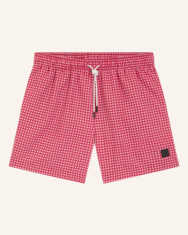 HUGO BOSS Badeshorts Vibe rot Dunkelrot