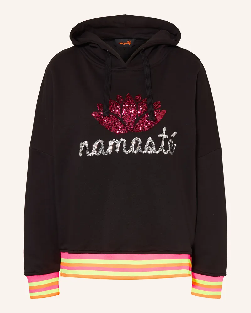 Miss Goodlife Hoodie Mit Pailletten schwarz Schwarz