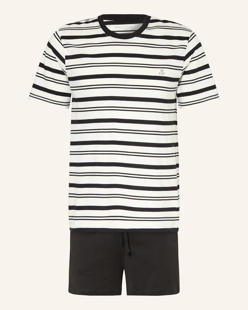 Marc O'Polo Shorty-Schlafanzug schwarz Schwarz