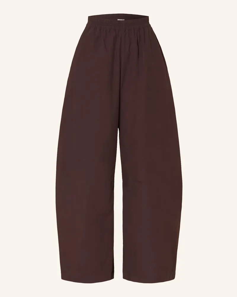 Arket 7/8-Hose braun Dunkelbraun