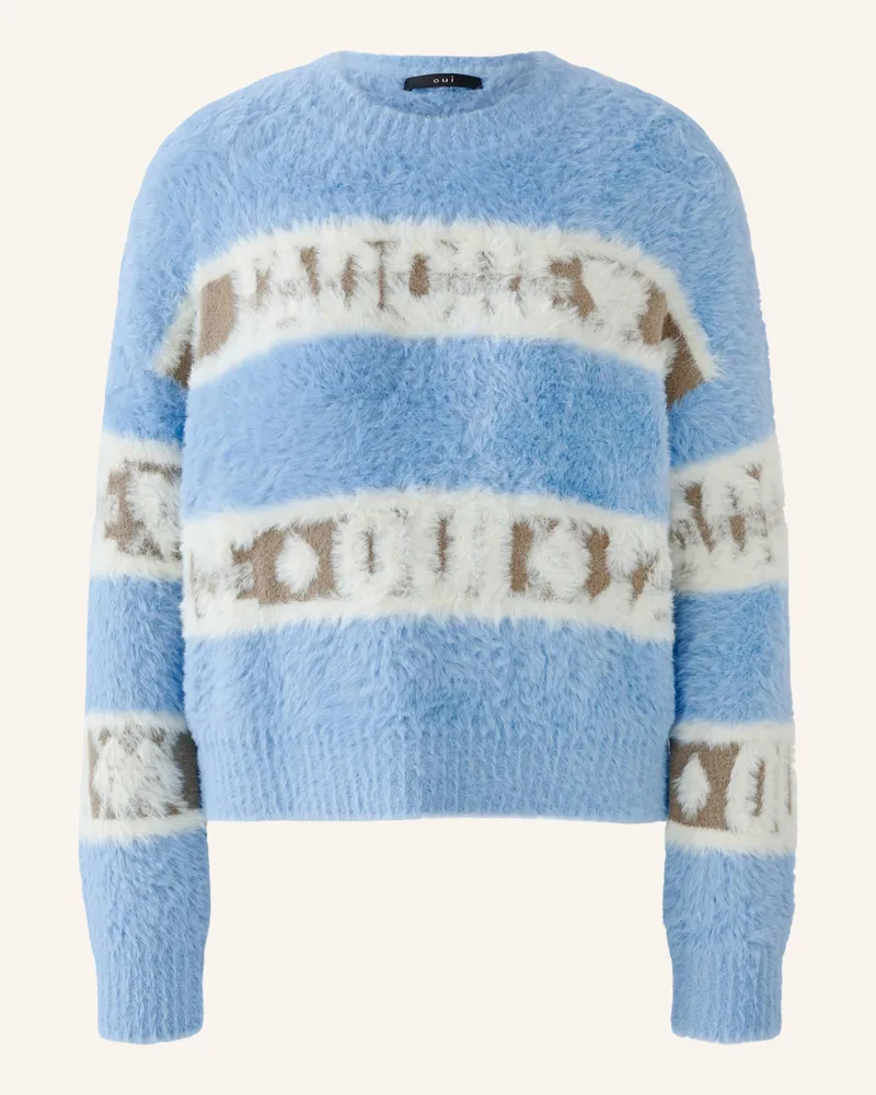 Oui  Pullover blau Hellblau