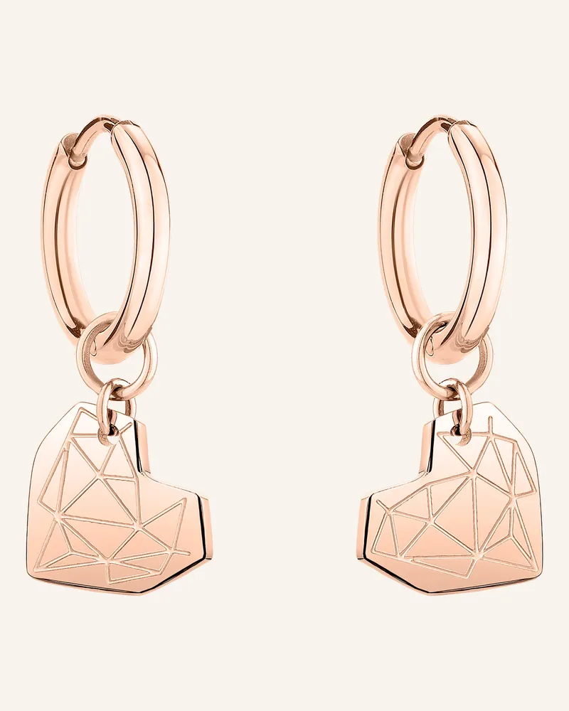 Liebeskind Creolen  Aus  Edelstahl rosegold Roségold