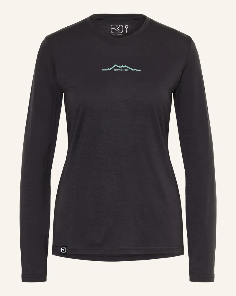 Ortovox Funktionsshirt 150 Cool Mountain Mit Merinowolle schwarz Schwarz