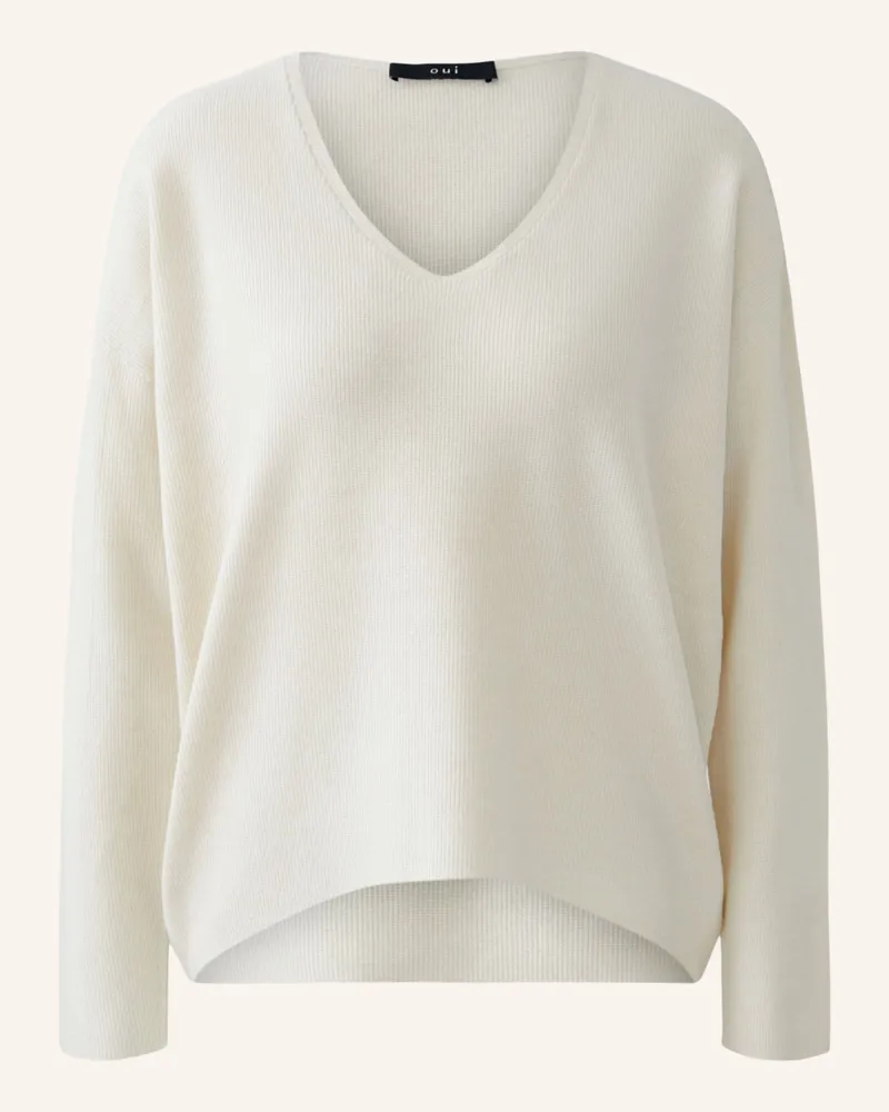 Oui  Pullover weiss Weiss