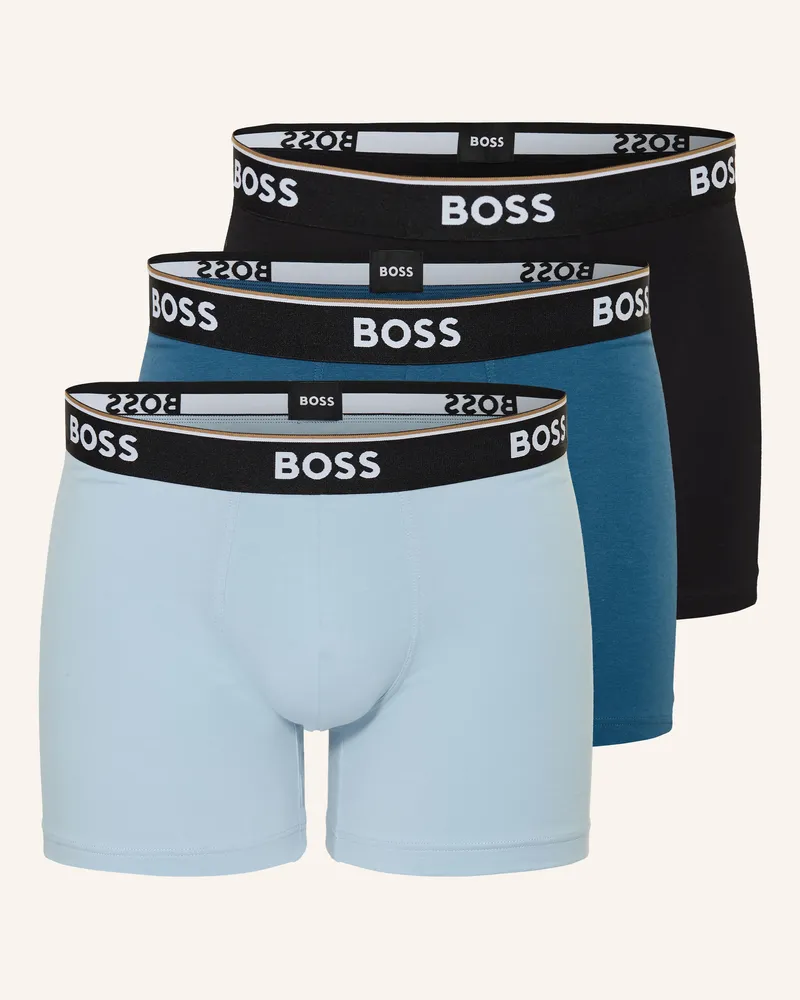 HUGO BOSS 3er-Pack Boxershorts Power blau Blau