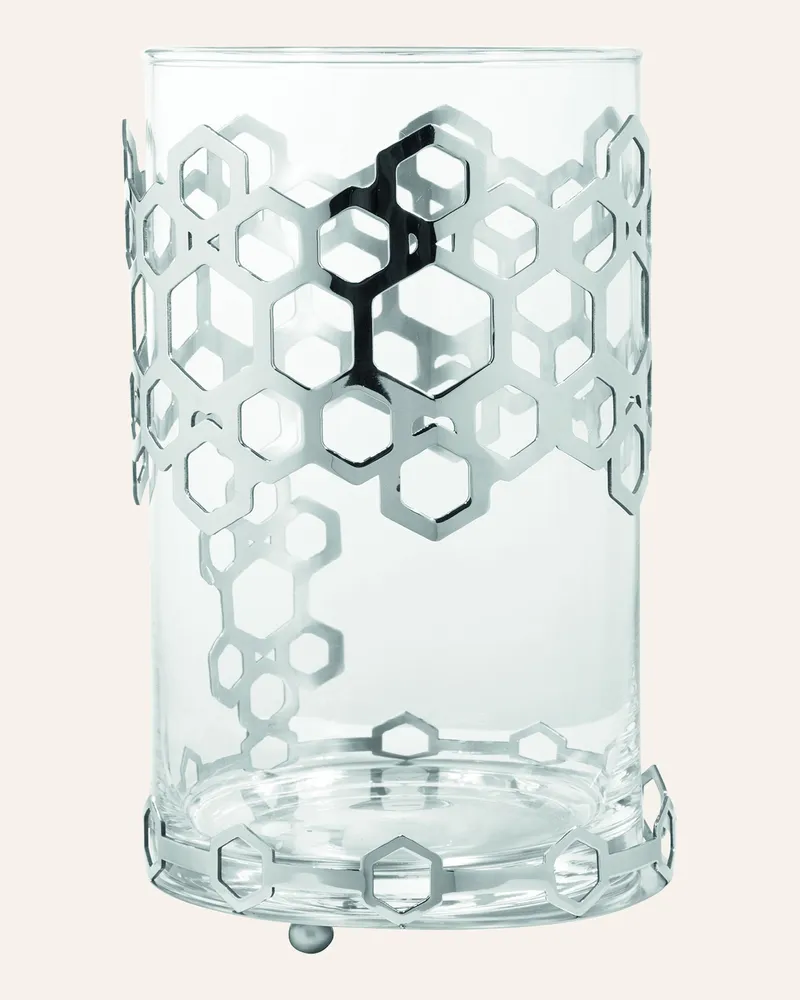 Fink Windlicht mit Glas DELIGHT Silber