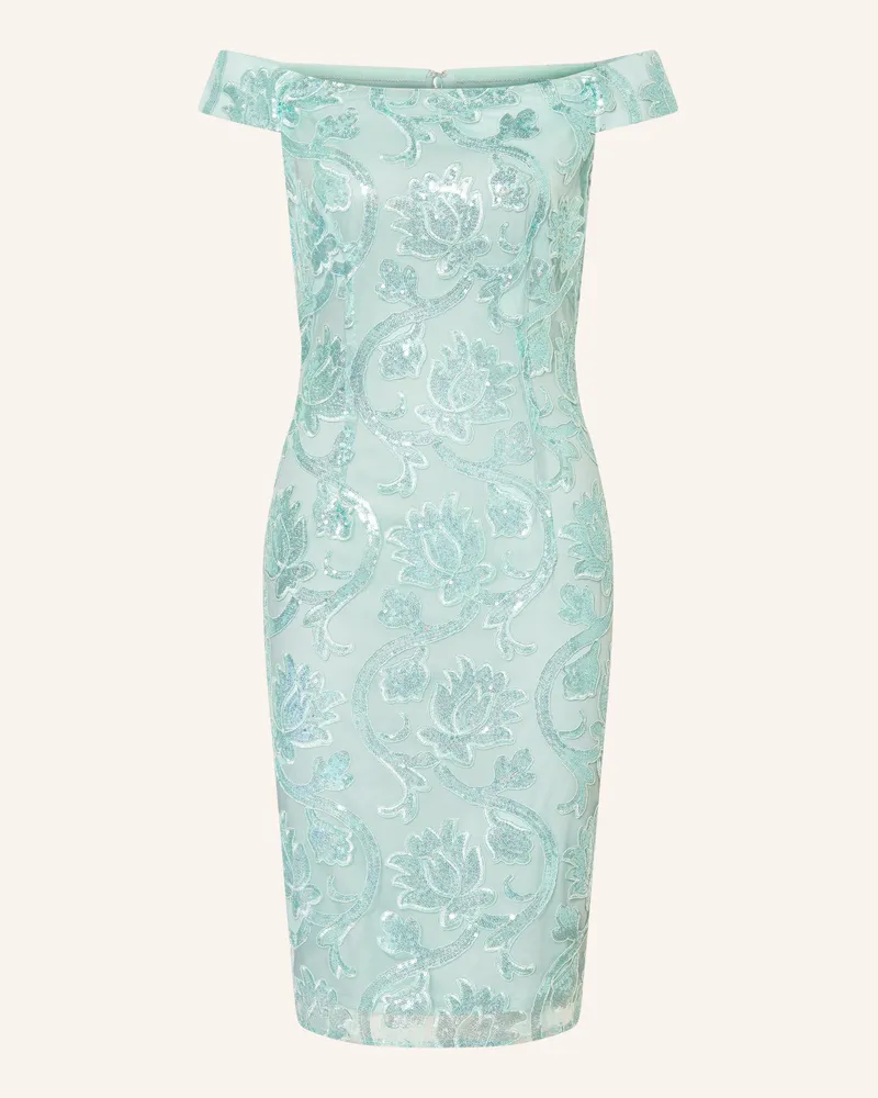 Adrianna Papell Cocktailkleid Mit Pailletten blau Mint