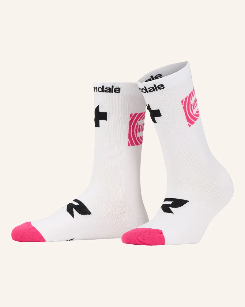 ASSOS Radsocken Equipe R Socks Ef pink Weiss