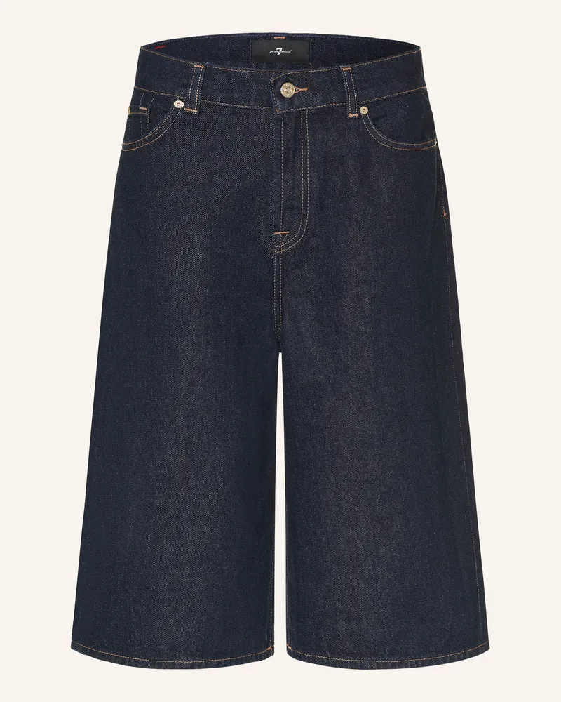 7 for all mankind Jeans-Bermudas Culotte blau 45b