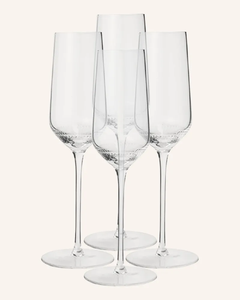 Marc O'Polo 4er-Set Champagnergläser Moments transparent Weiss