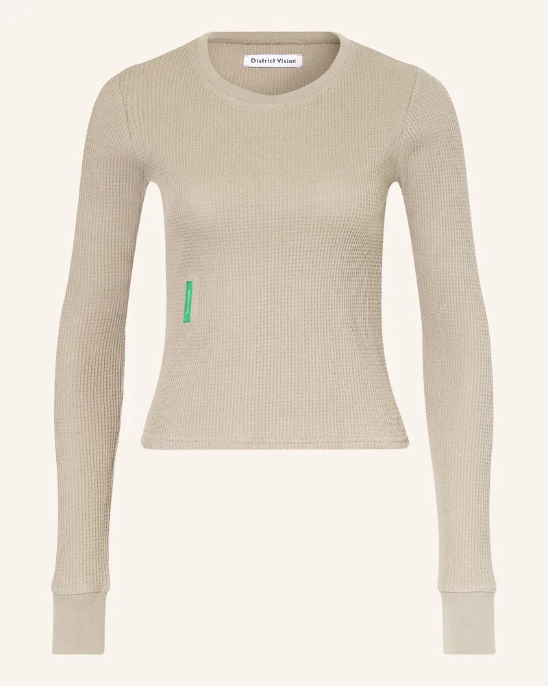 District Vision Longsleeve grau Khaki