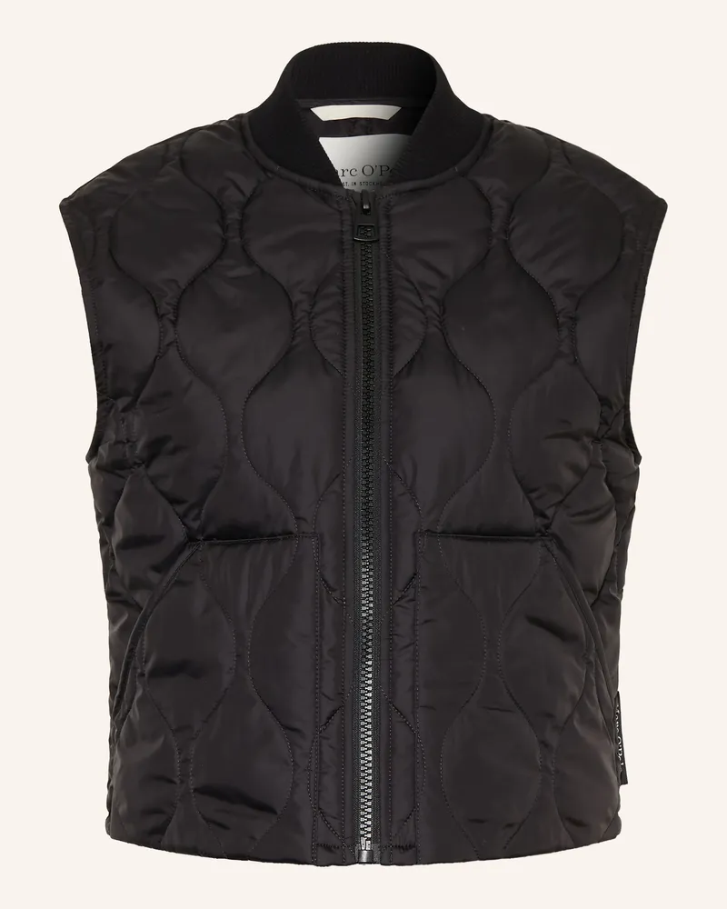Marc O'Polo Steppweste schwarz Schwarz