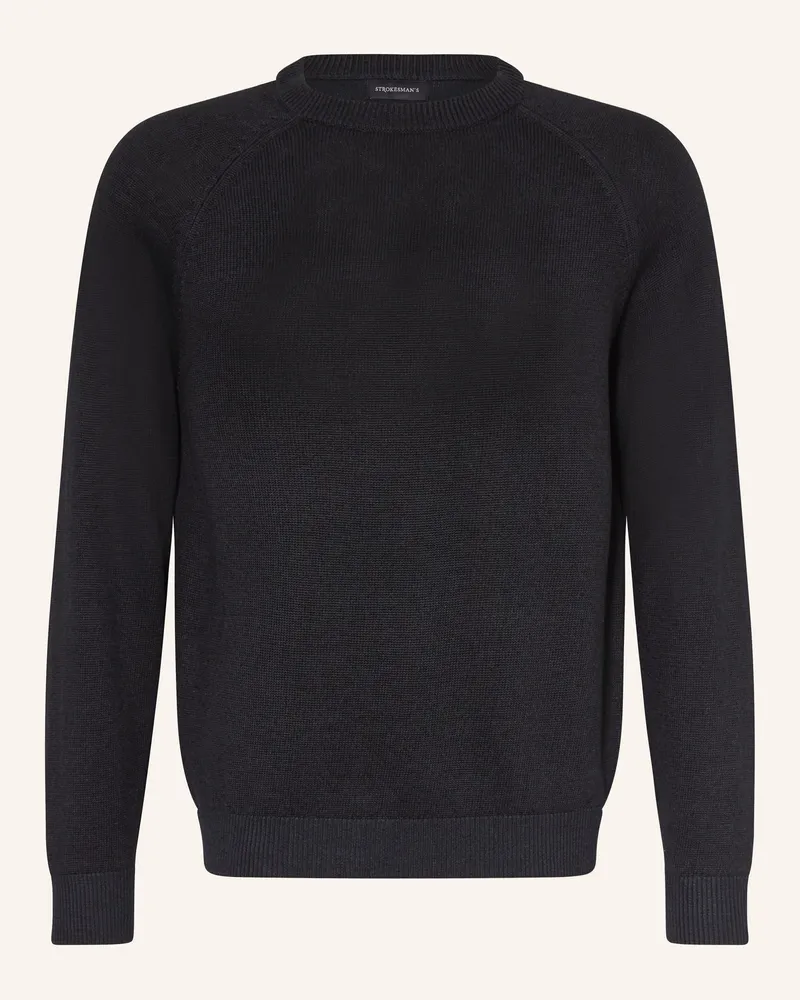Strokesman's Strokesman Pullover Mit Leinen blau Dunkelblau
