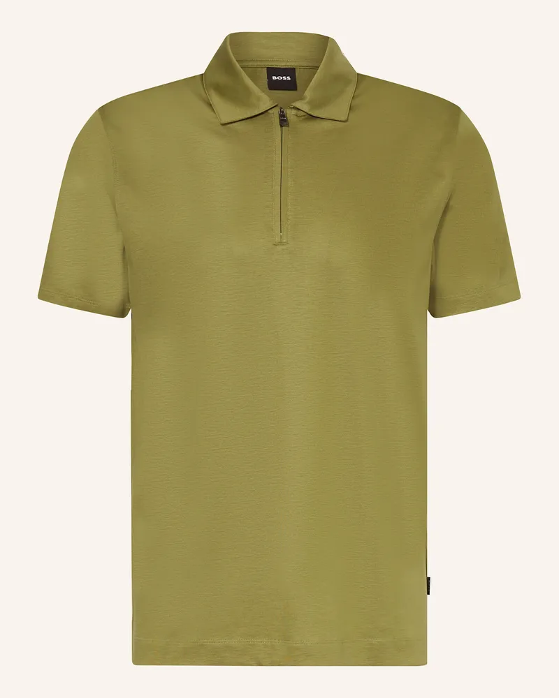 HUGO BOSS Jersey-Poloshirt PARAS Oliv