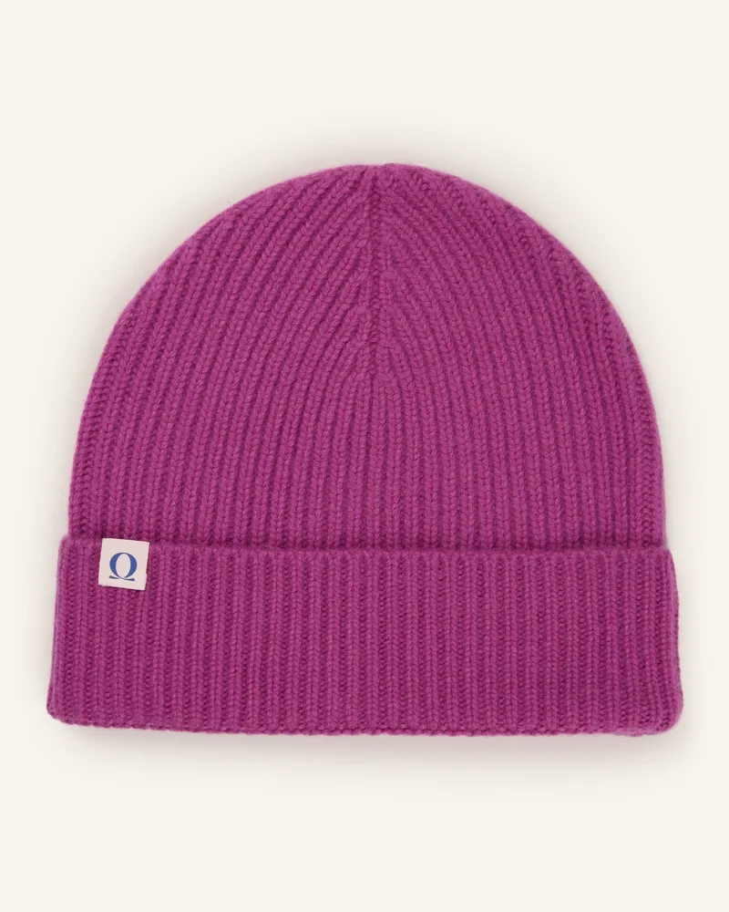 Puschoen Cashmere-Mütze lila Fuchsia