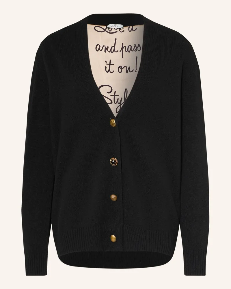 Liu Jo Strickjacke Mit Schmucksteinen schwarz Schwarz