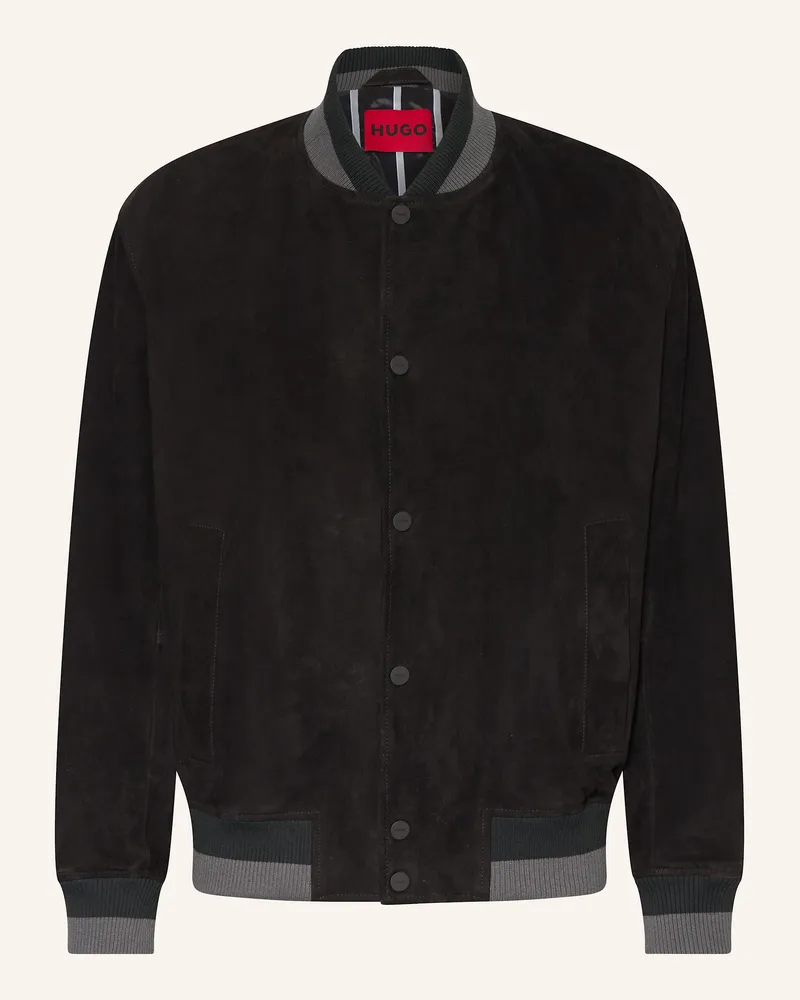 HUGO BOSS Lederjacke LEDAM Schwarz