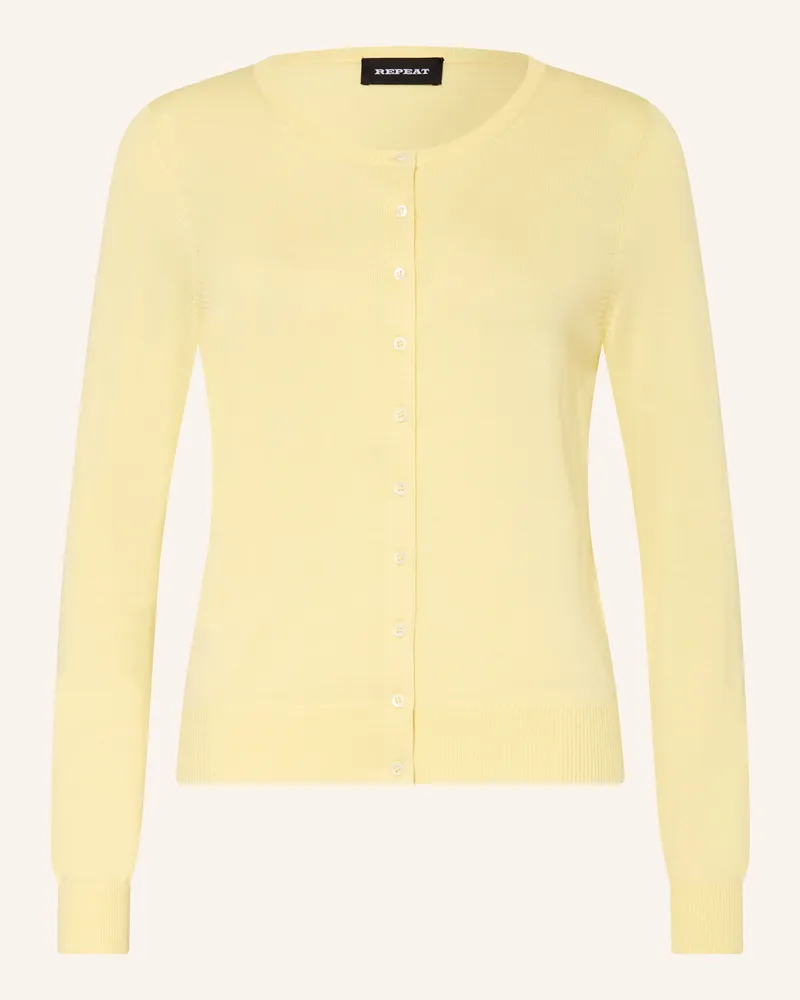Repeat Strickjacke gelb Gelb