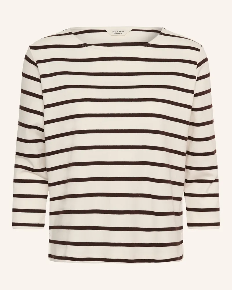 Part Two T-Shirt Nelapw Mit 3/4-Arm Aus Jersey weiss Weiss