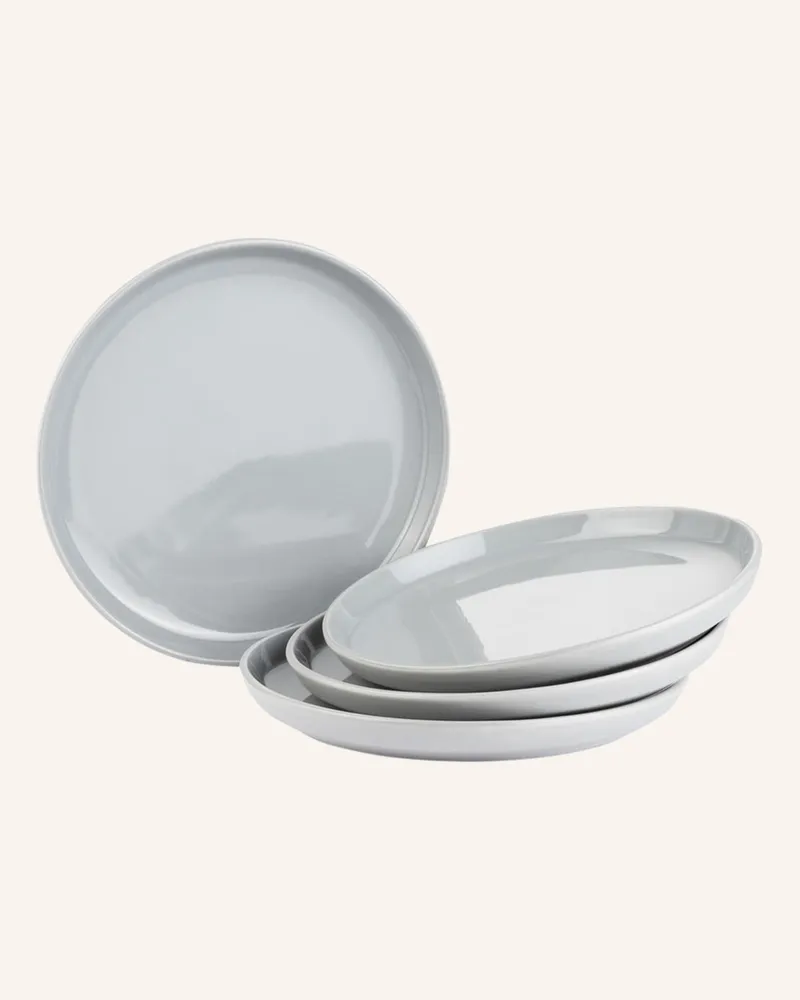 Marc O'Polo 4er-Set Brotteller MOMENTS Grau