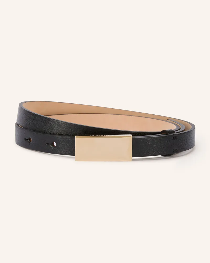 Victoria Beckham Ledergürtel Portofino schwarz Schwarz