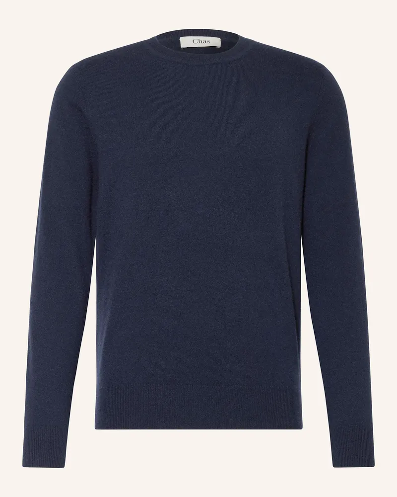 Chas Cashmere-Pullover blau Dunkelblau