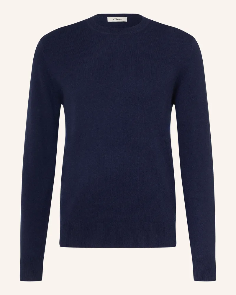 Chas Cashmere-Pullover blau Dunkelblau