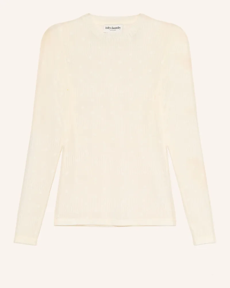 Lollys Laundry Longsleeve Iriell weiss Creme