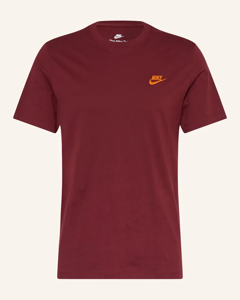 Nike T-Shirt SPORTSWEAR CLUB Dunkelrot