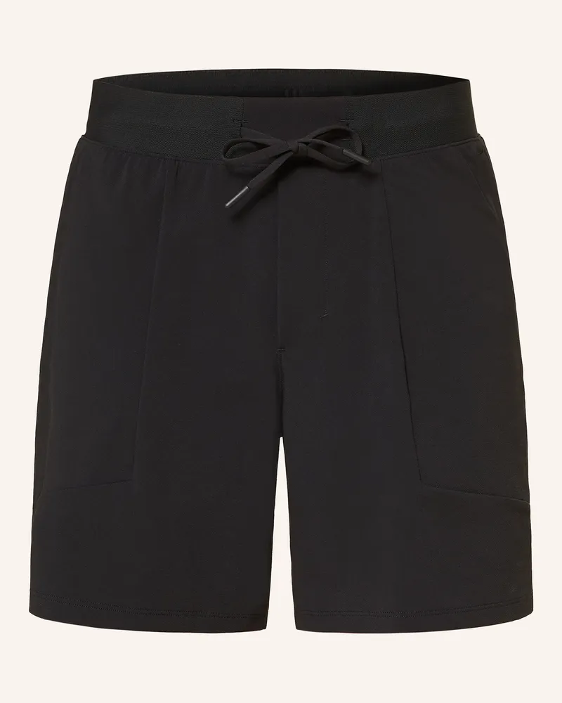 LULULEMON 2-in-1-Trainingsshorts LICENSE TO TRAIN 7 IN Schwarz