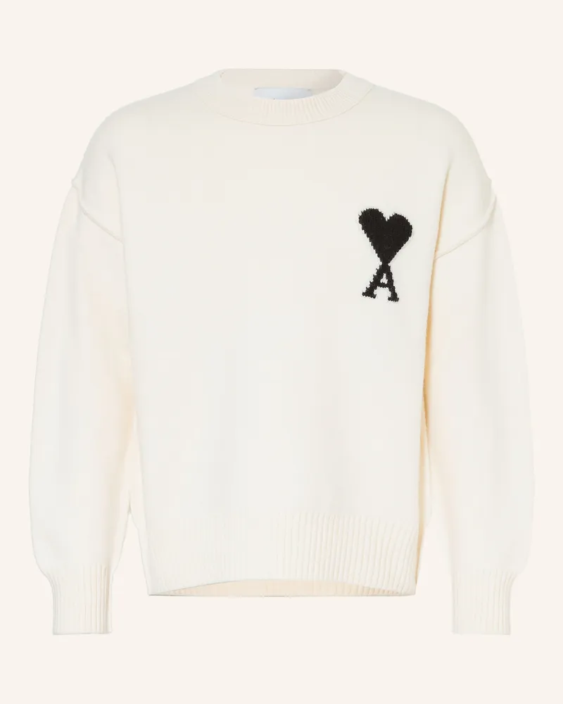AMI Paris Pullover weiss Ecru