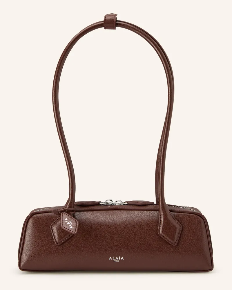 Alaïa Schultertasche LE TECKEL SMALL Braun