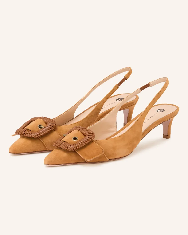 FESTA Milano Slingpumps Vega braun Cognac