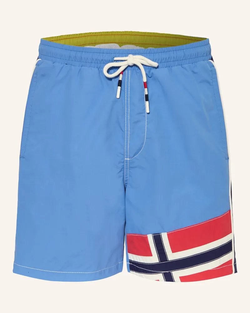 Napapijri Badeshorts V-REFLECT Hellblau
