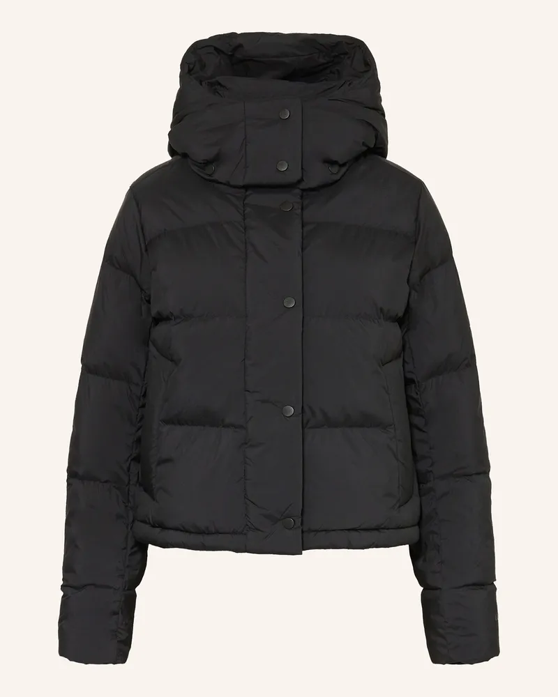 LULULEMON Daunenjacke WUNDER PUFF mit abnehmbarer Kapuze Schwarz