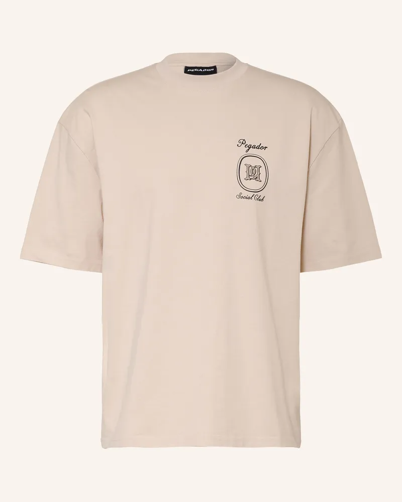 PEGADOR Oversized-Shirt Casoli beige Hellbraun